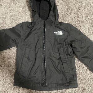 Kids The North Face Gray Fleece-Lined Jacket